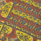 1980s Brown Paisley print scarf, Large