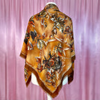 1980s Bird print scarf, Debenhams, Large