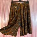 1980s Brown pleated culottes, by Edith B, size 14