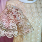 1960s Lacey pastel blouse, Unbranded, size 12