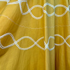 1950s Yellow circle skirt, Handmade, size 8/10