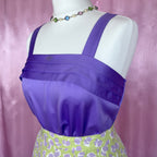 1980s Purple vest top, by Miss Astor, size 8/10