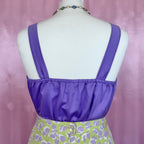 1980s Purple vest top, by Miss Astor, size 8/10