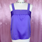 1980s Purple vest top, by Miss Astor, size 8/10