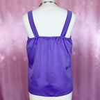 1980s Purple vest top, by Miss Astor, size 8/10