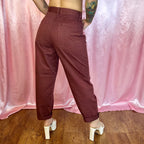 1980s Maroon Mom jeans, by LL Bean, size 10