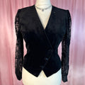 1980s Cotton velvet jacket, Unbranded, size 12