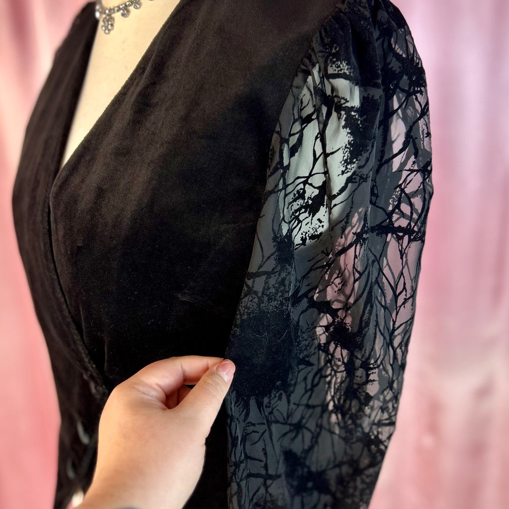 1980s Cotton velvet jacket, Unbranded, size 12