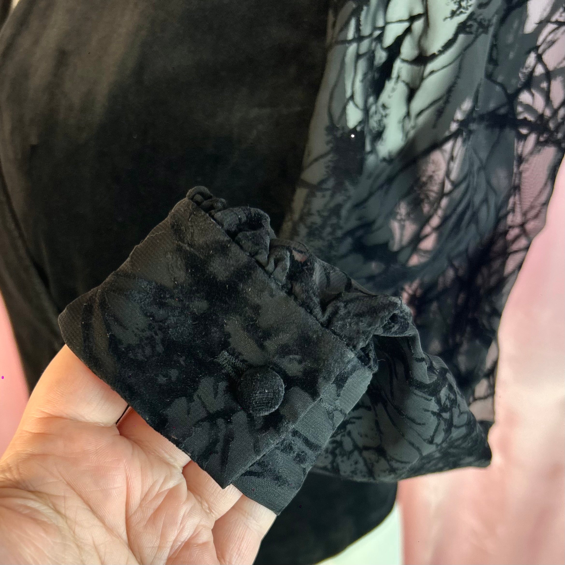 1980s Cotton velvet jacket, Unbranded, size 12