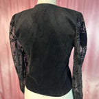 1980s Cotton velvet jacket, Unbranded, size 12