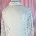 1980s oversize lace shirt, unbranded, size 14