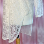 1980s oversize lace shirt, unbranded, size 14