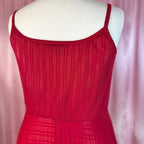 1970s Red maxi dress, by C&A, size 18/20
