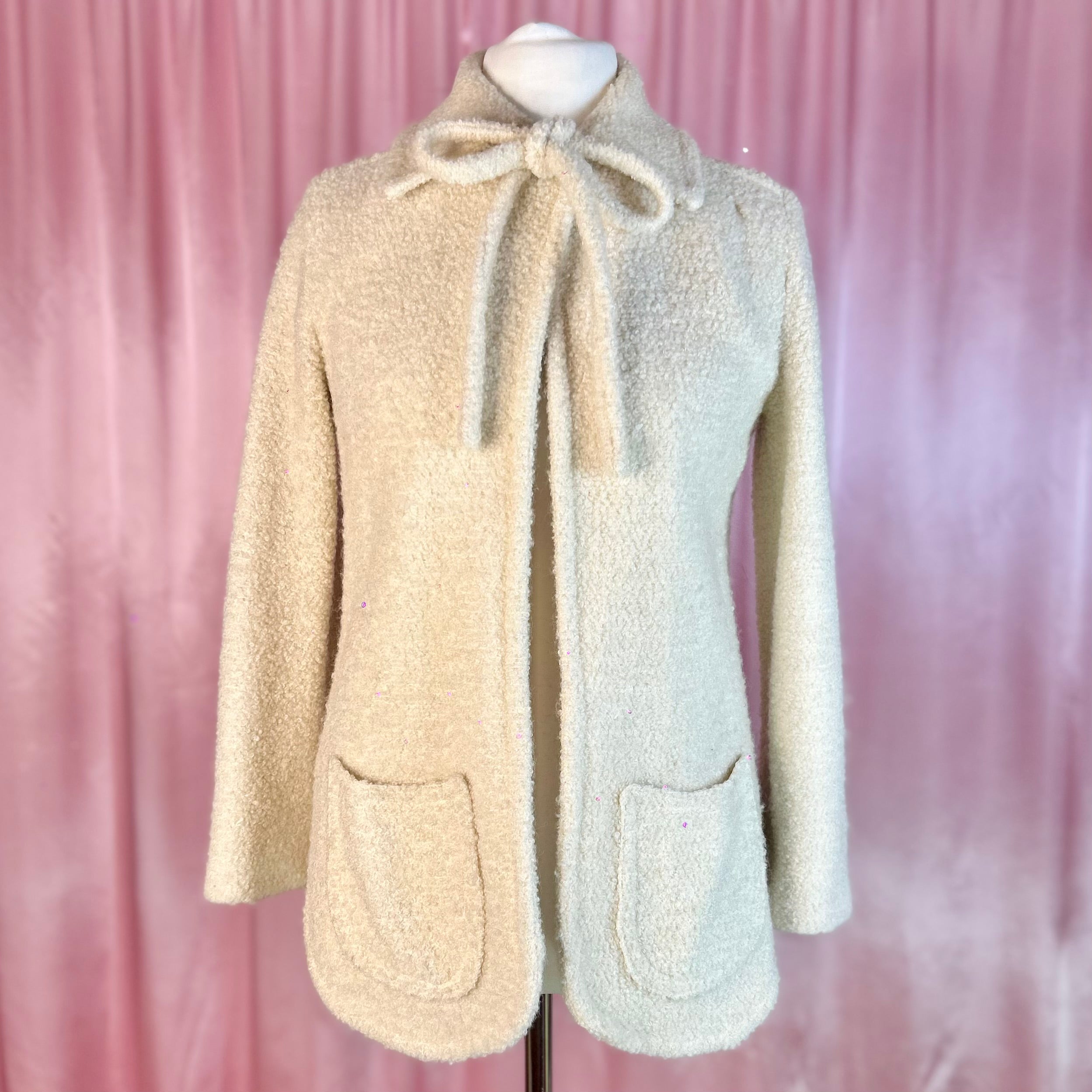 1970s Pussy bow coat, by St MIchael, size 8/10