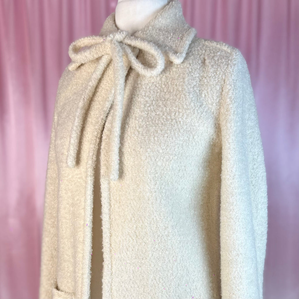1970s Pussy bow coat, by St MIchael, size 8/10