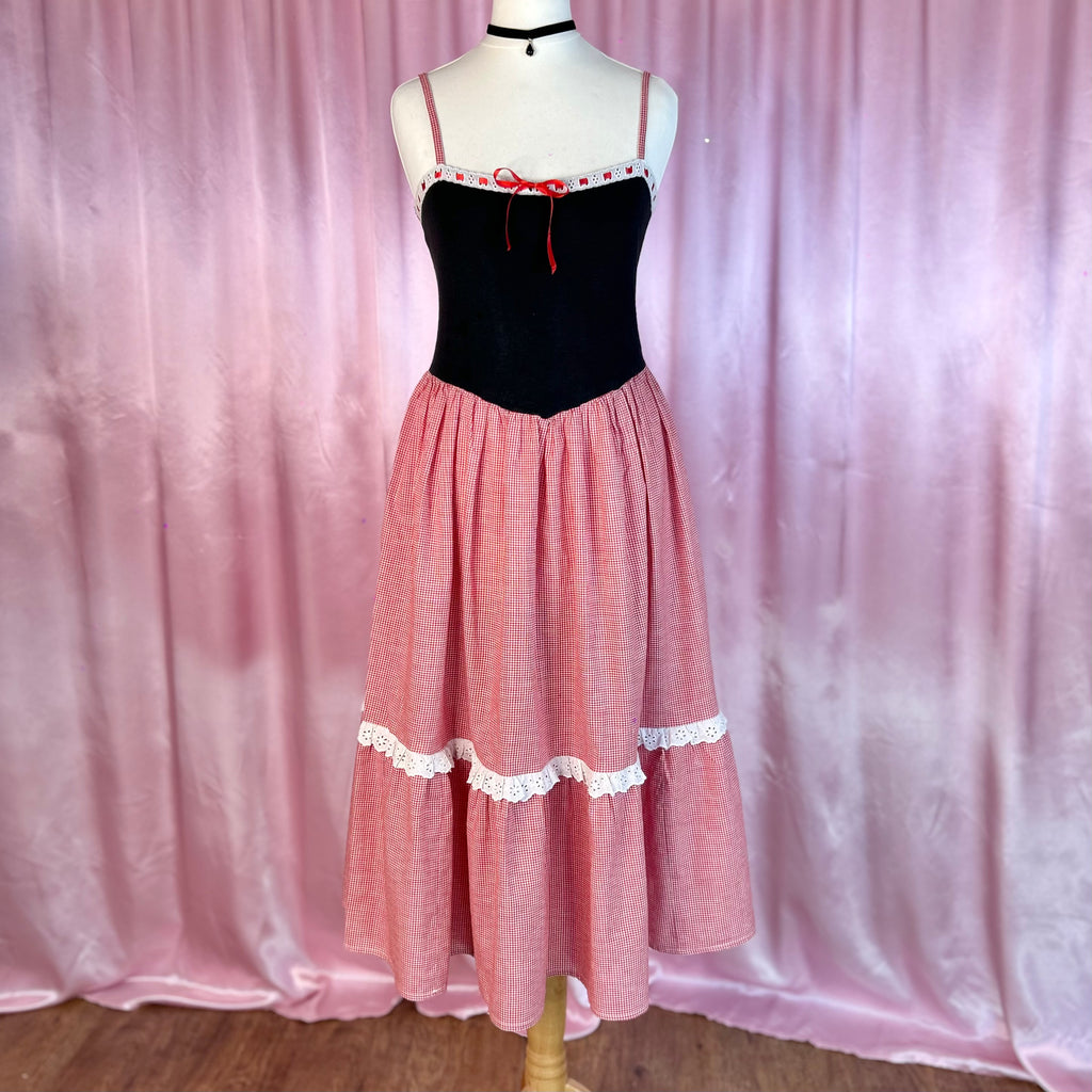 1970s Gingham sun dress, by Radley, size 8