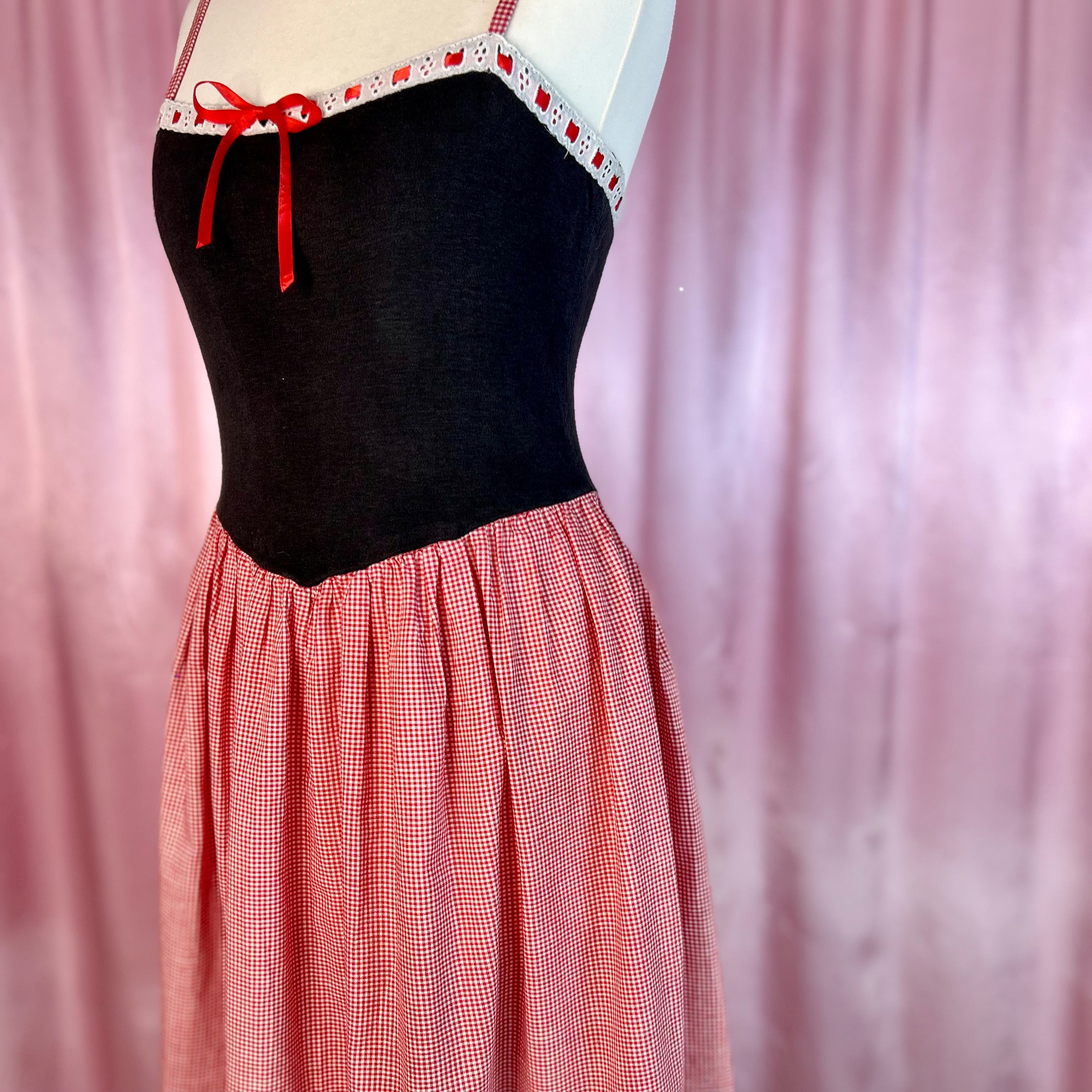 1970s Gingham sun dress, by Radley, size 8