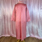 1970s Satin quilted housecoat, by Evans, size 22