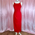1990s Red Maxi dress, by Opera @ Richards, size 10