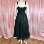 1980s does 50s lace prom dress, by C&A, size 8