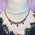 15” Lilac & Purple diamanté necklace
