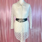 1980s Reversible leather/suede belt, size 8-12