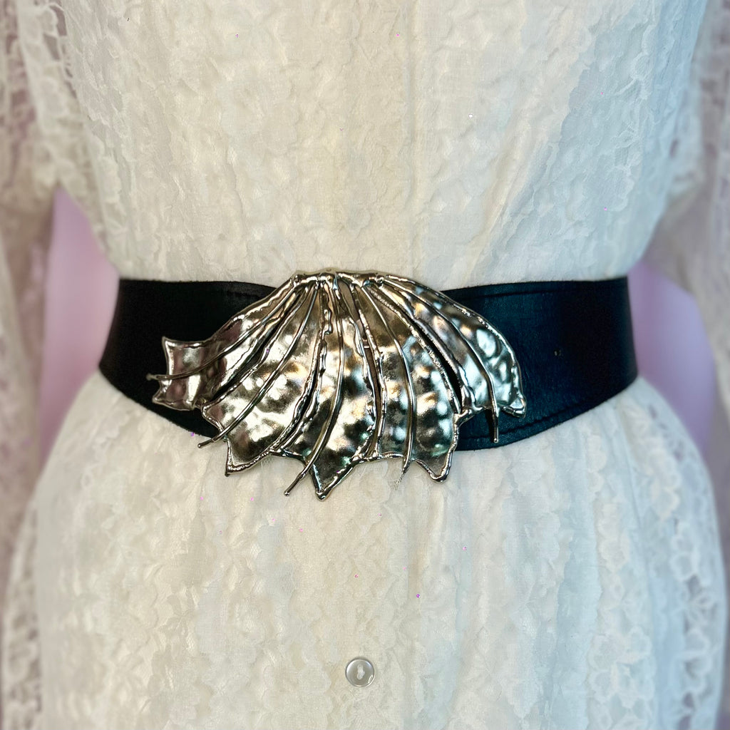 1980s Reversible leather/suede belt, size 8-12