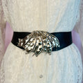 1980s Reversible leather/suede belt, size 8-12