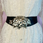 1980s Reversible leather/suede belt, size 8-12