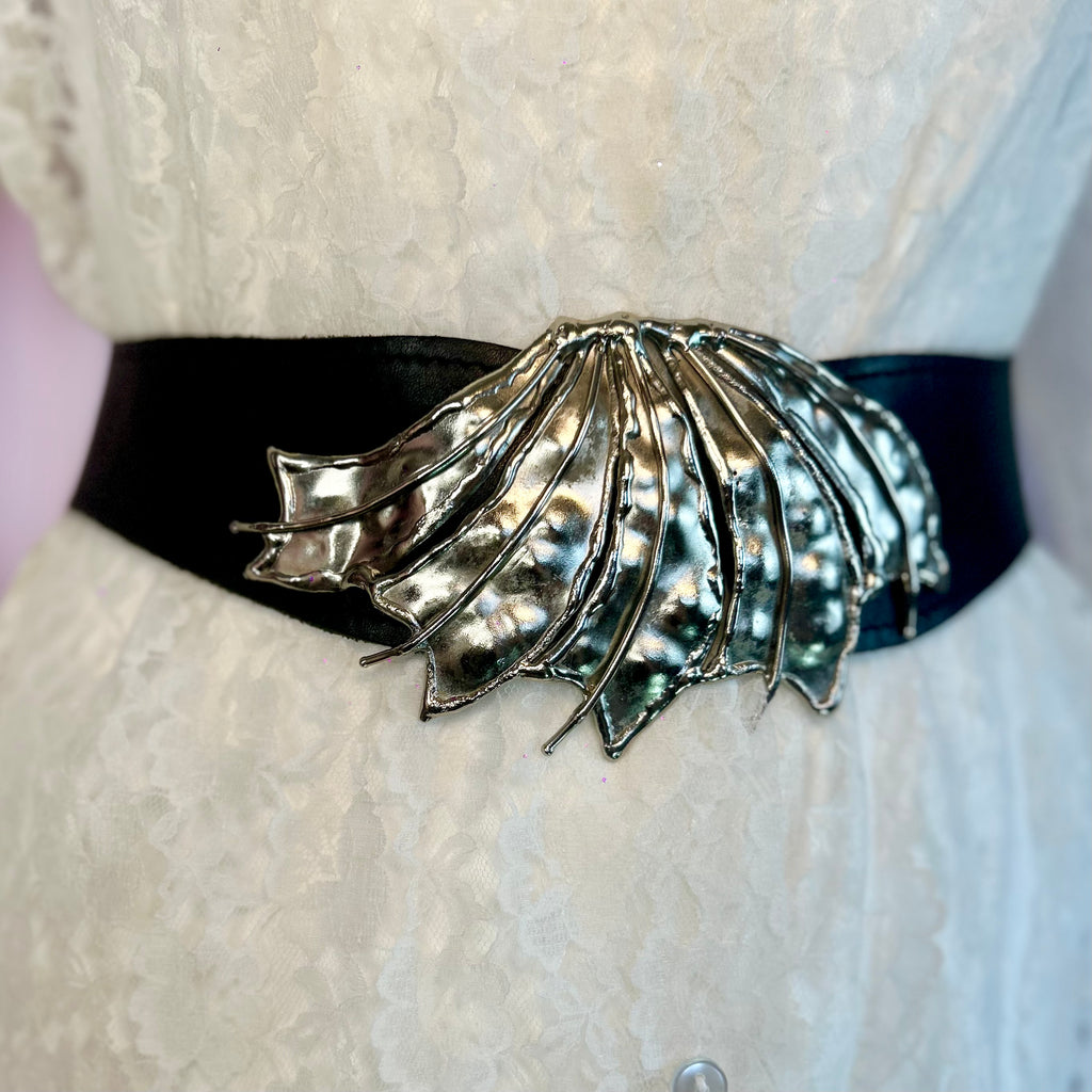 1980s Reversible leather/suede belt, size 8-12