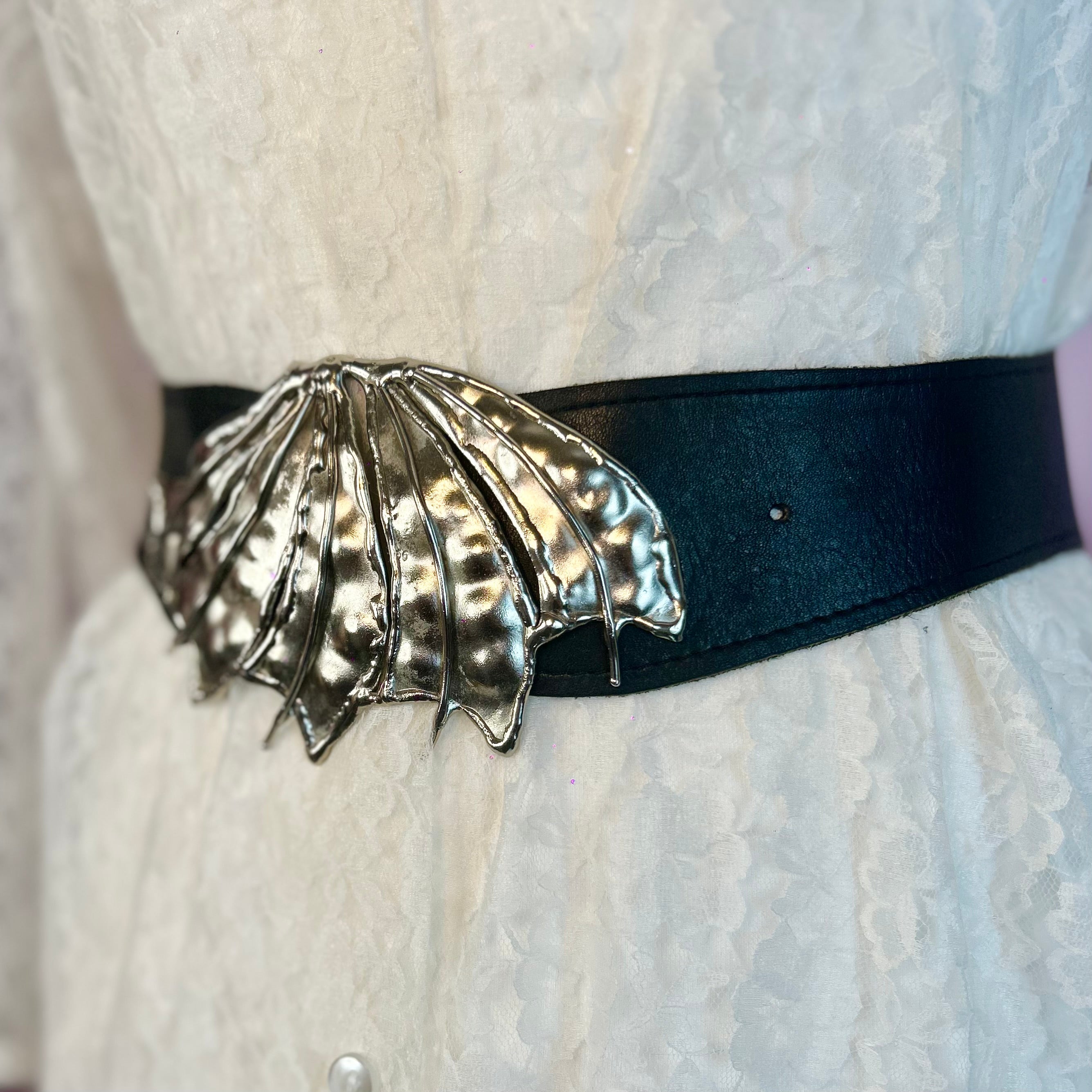 1980s Reversible leather/suede belt, size 8-12