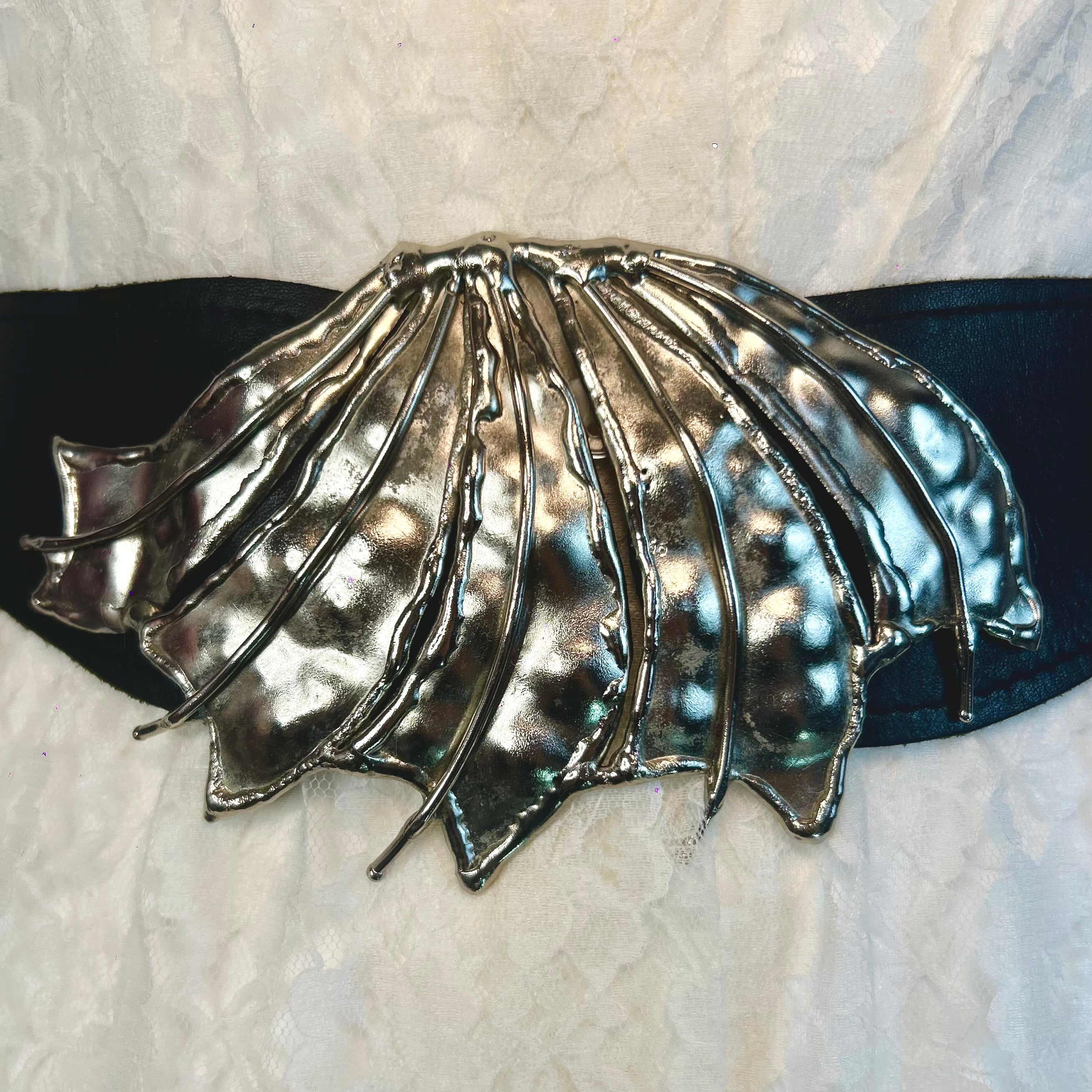 1980s Reversible leather/suede belt, size 8-12