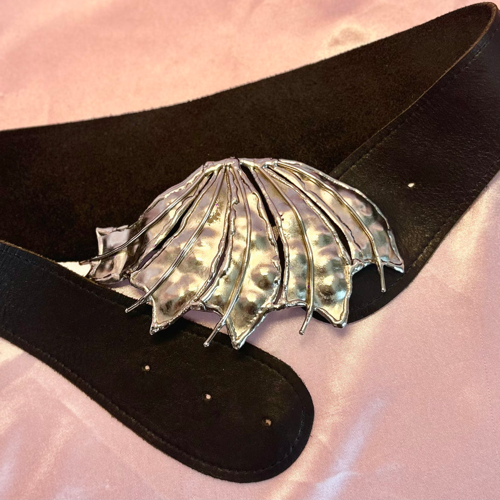 1980s Reversible leather/suede belt, size 8-12