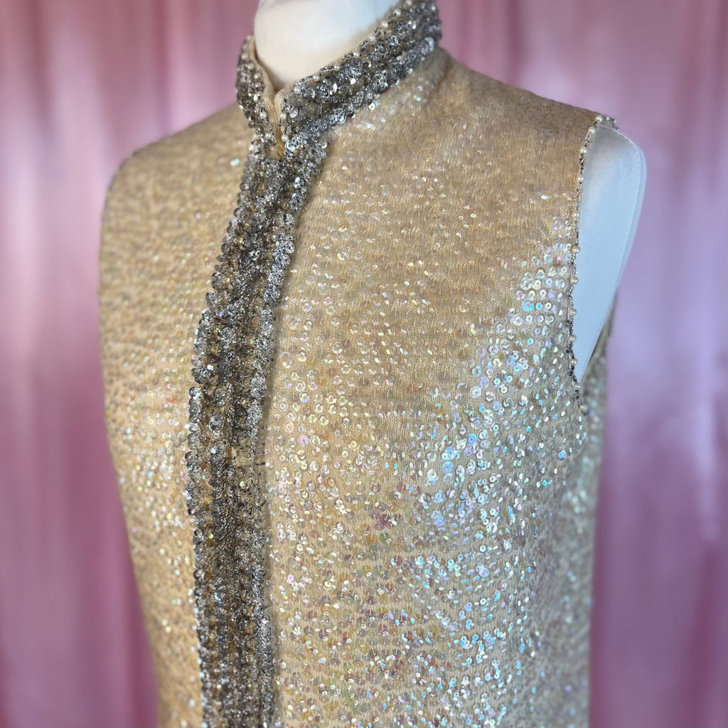 1960s Sequin gilet, by Duke Sportswear, size 10