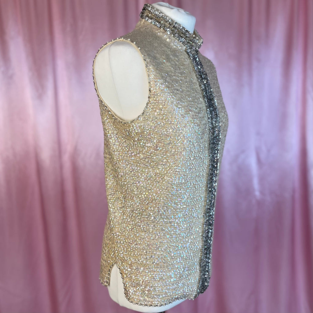 1960s Sequin gilet, by Duke Sportswear, size 10