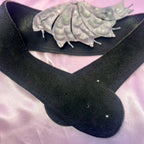 1980s Reversible leather/suede belt, size 8-12
