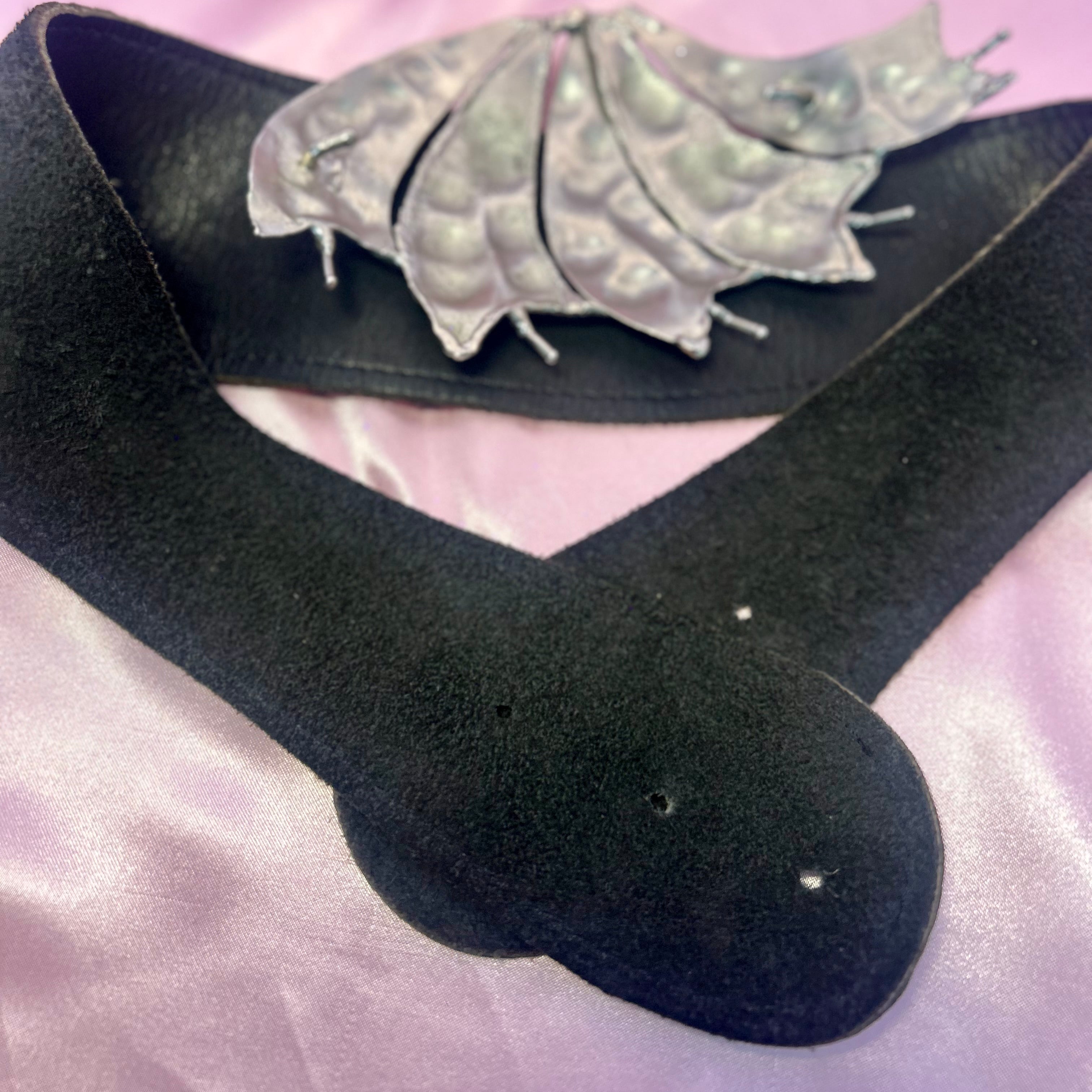 1980s Reversible leather/suede belt, size 8-12