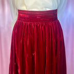 1990s Red velvet skirt, by Opera @ Richards, size 12