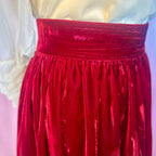 1990s Red velvet skirt, by Opera @ Richards, size 12