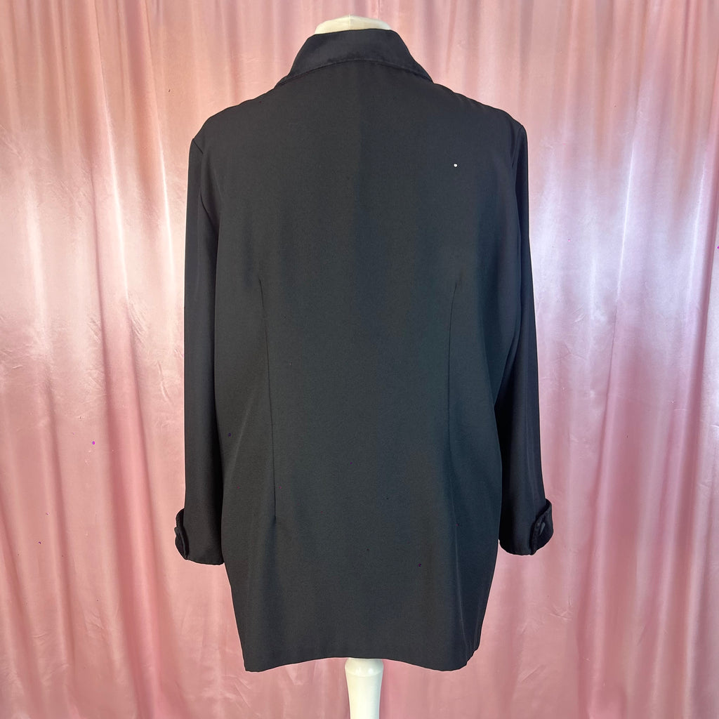 1990s Black jacket, by Hamells, size 20/22