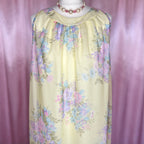 1960s Yellow floral nightgown, by St Michael, size 16