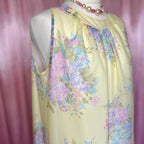 1960s Yellow floral nightgown, by St Michael, size 16