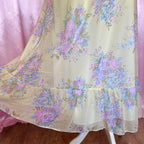 1960s Yellow floral nightgown, by St Michael, size 16