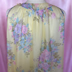 1960s Yellow floral nightgown, by St Michael, size 16