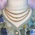 1950s Graduated pearl effect necklace