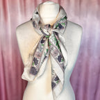 1980s Pastel floral scarf, by Eastex