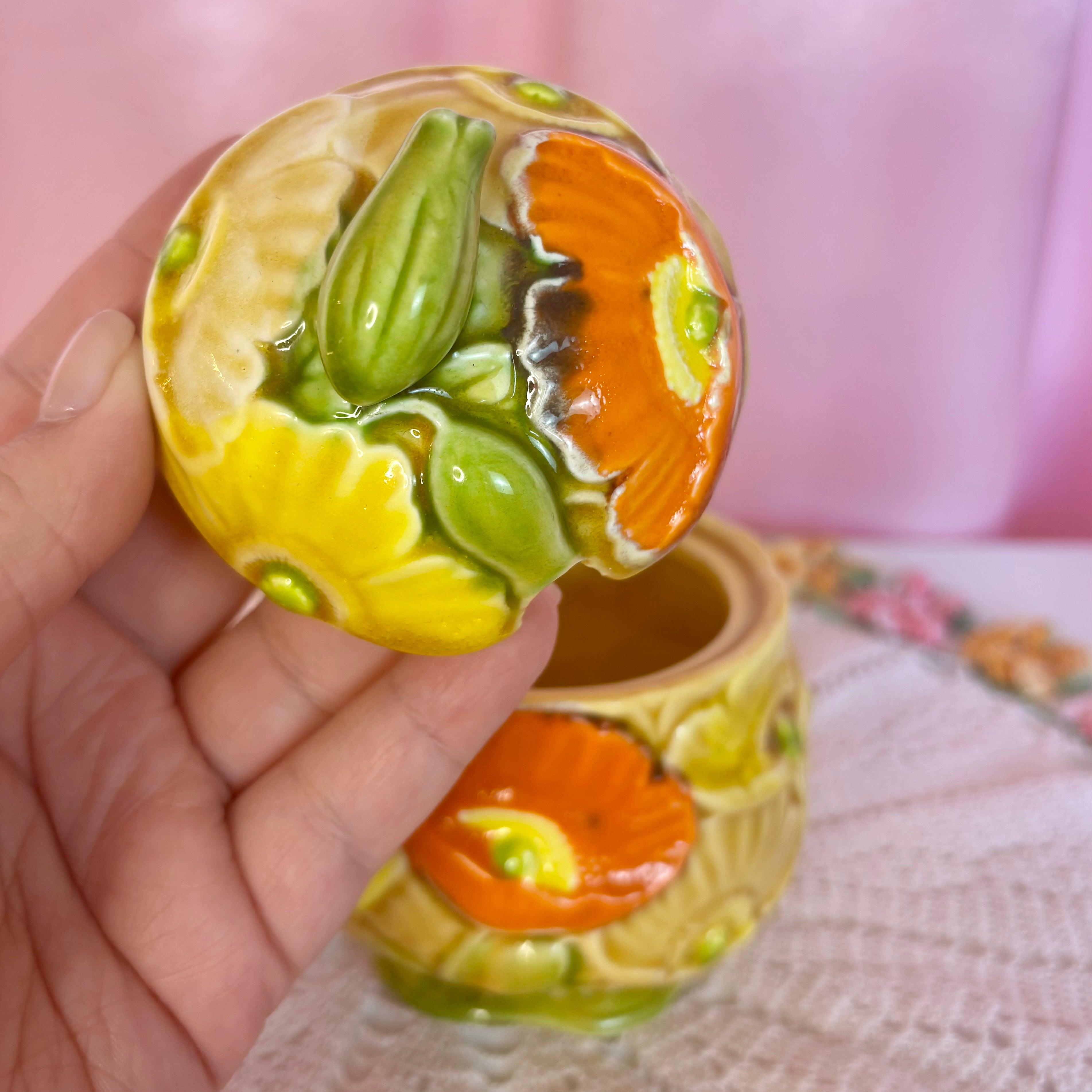 1970s Poppy sugar/jam pot