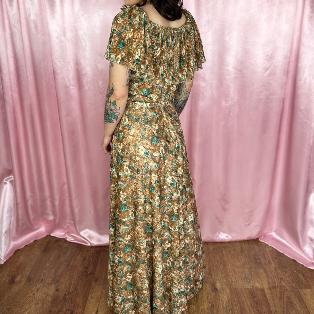 1970s Floral lace dress, Kati by Laura Phillips, size 8