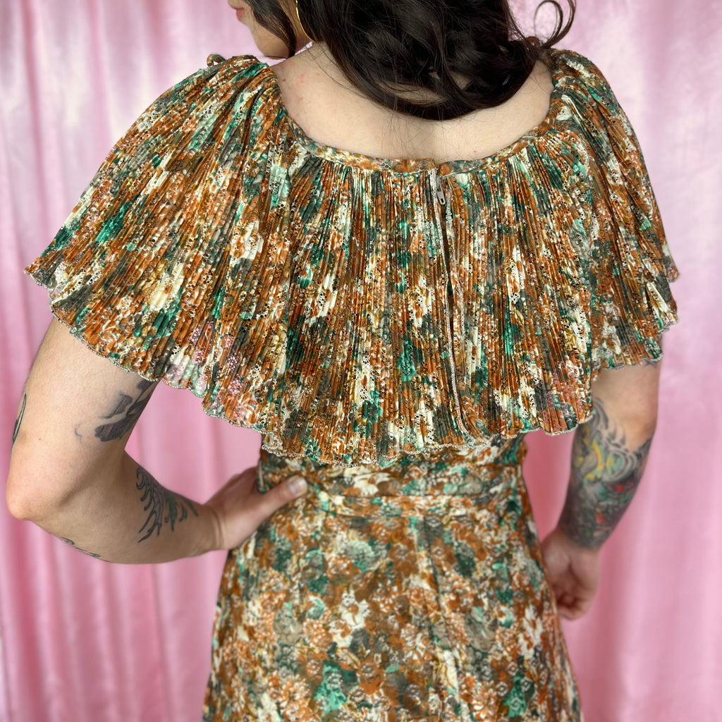 1970s Floral lace dress, Kati by Laura Phillips, size 8