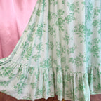 1970s Green angel sleeve dress, unbranded, size 6